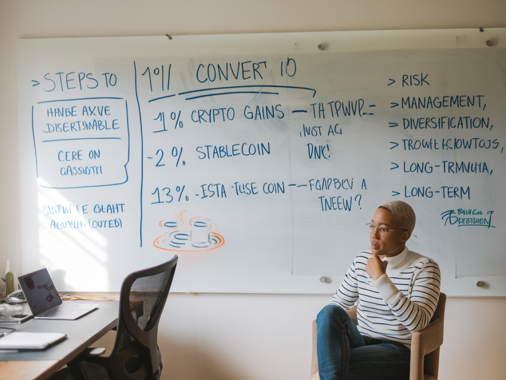 Quel plan précis suivre pour convertir 1% de vos gains crypto en revenu passif durable via un stablecoin