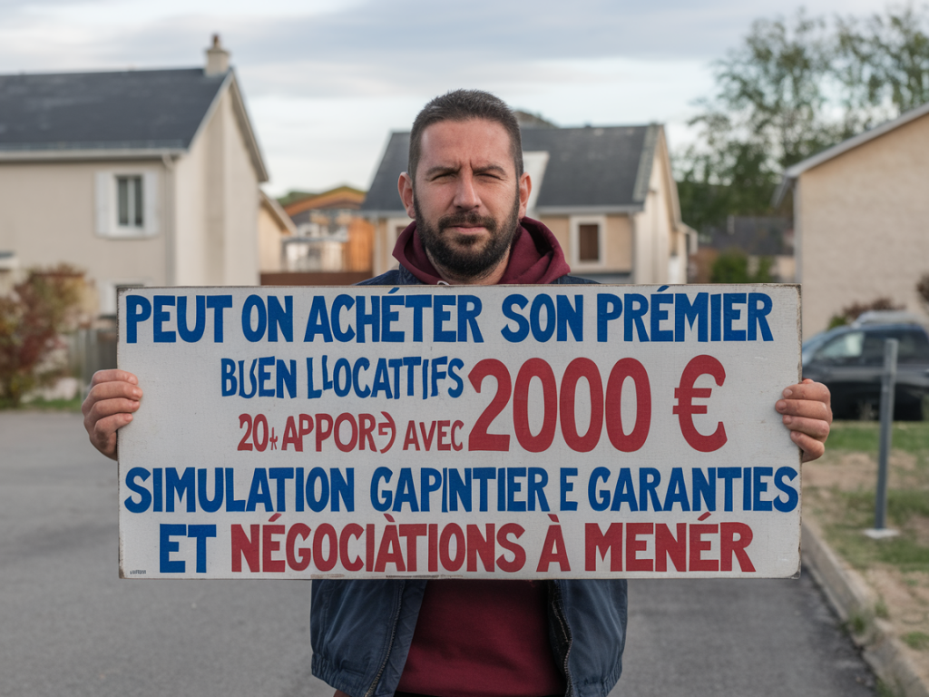 Peut-on acheter son premier bien locatif avec 20 000 € d'apport : simulation, garanties et négociations à mener